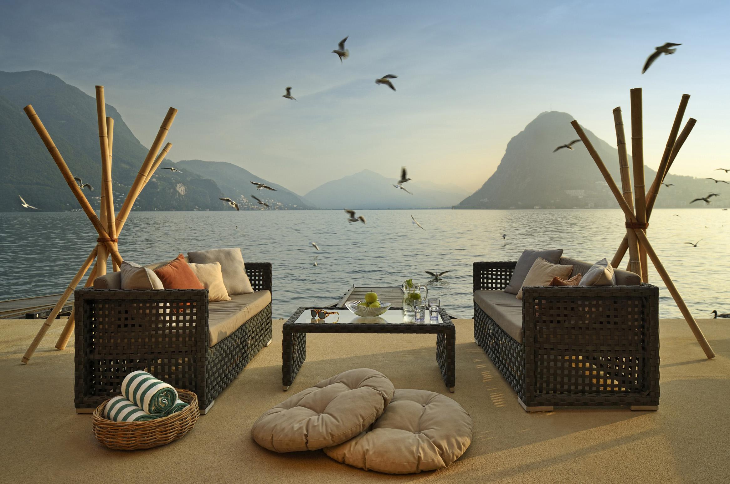 Grand Hotel Villa Castagnola Lugano Ngoại thất bức ảnh Outdoor furniture