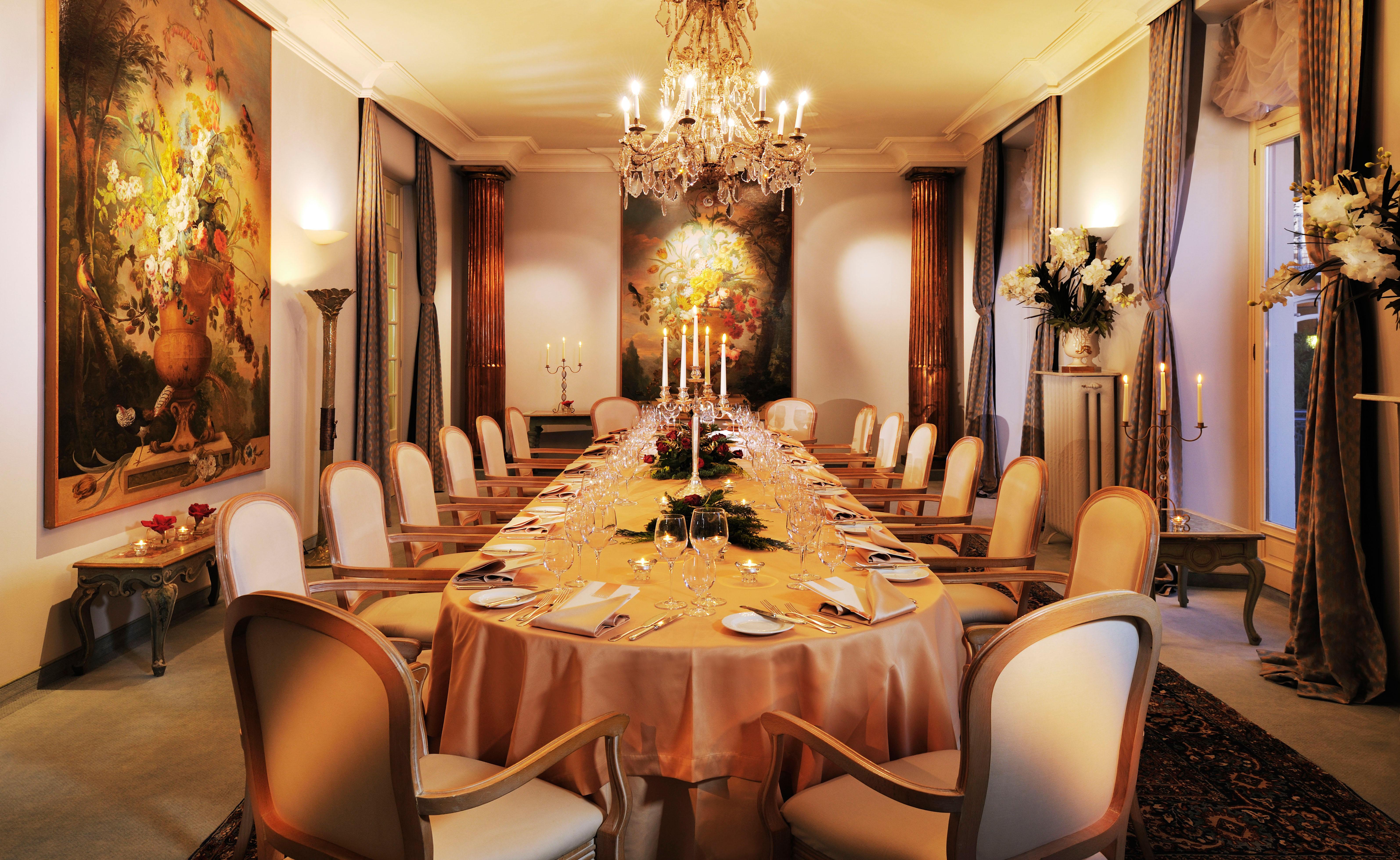 Grand Hotel Villa Castagnola Lugano Ngoại thất bức ảnh The dining room