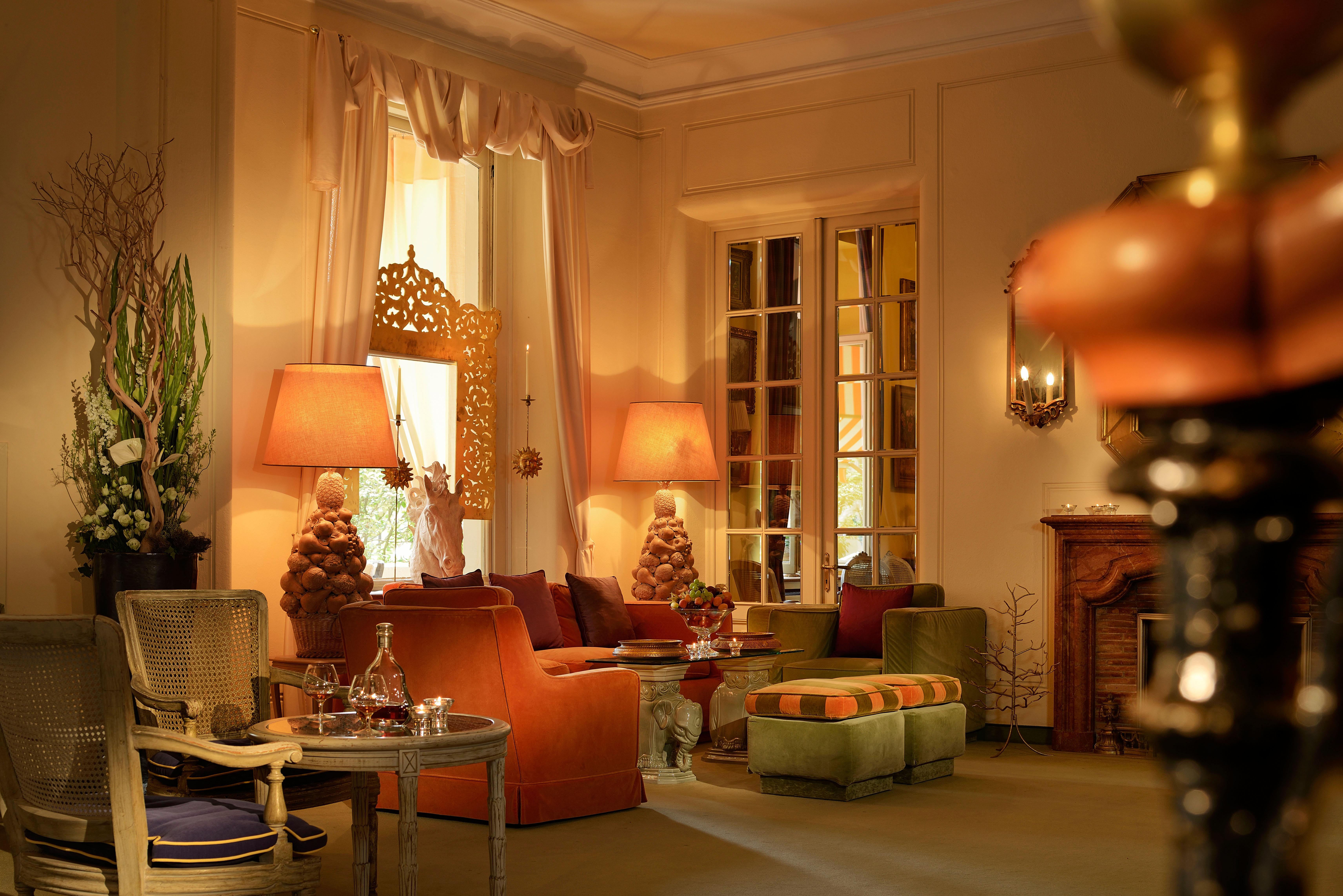 Grand Hotel Villa Castagnola Lugano Ngoại thất bức ảnh The lounge at the Hotel de Chambord