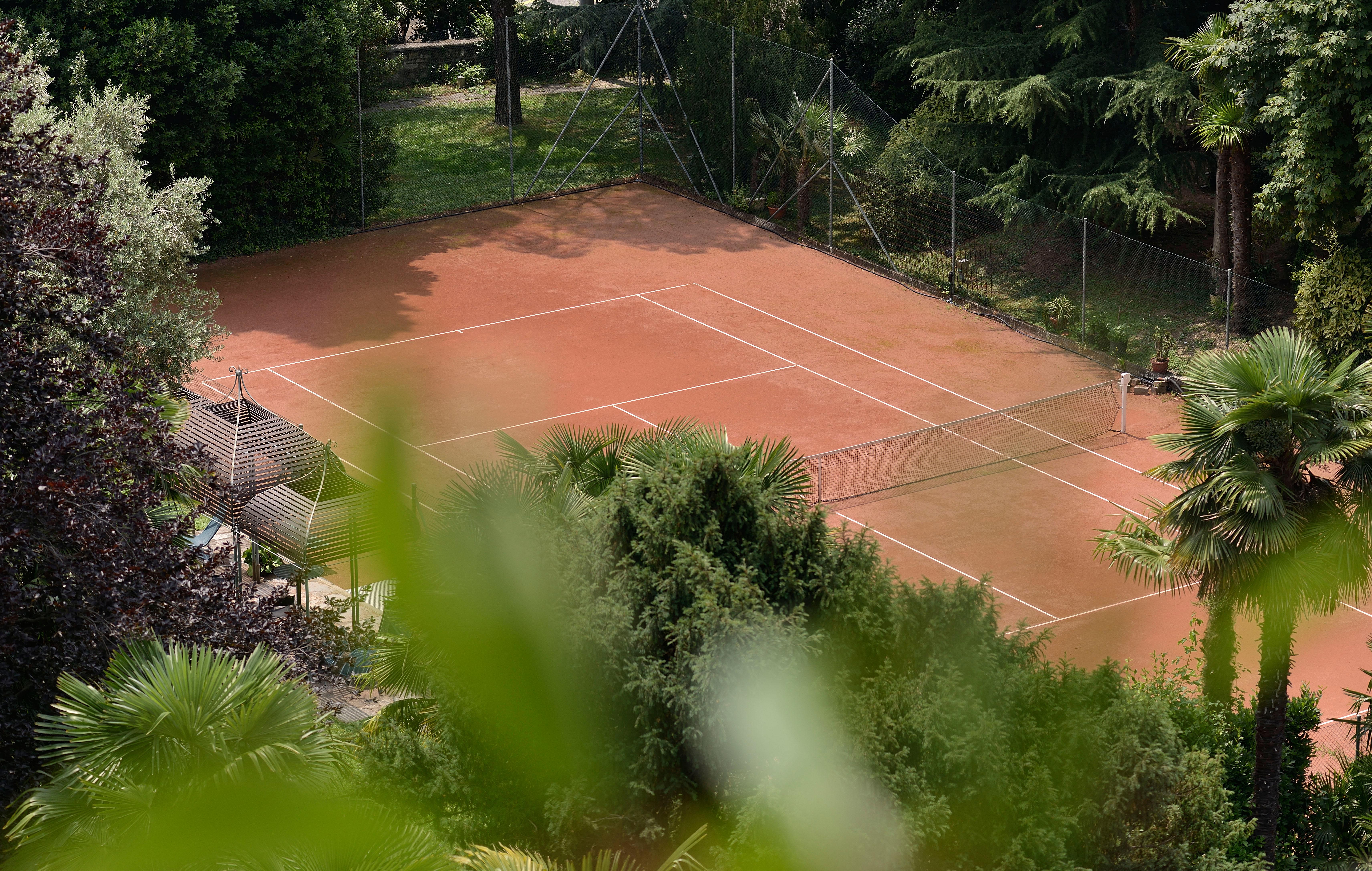 Grand Hotel Villa Castagnola Lugano Ngoại thất bức ảnh Tennis court at the residence